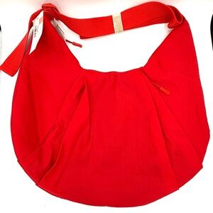 UNNI New York Red Nylon Hobo Bag NWT - Lightweight Travel